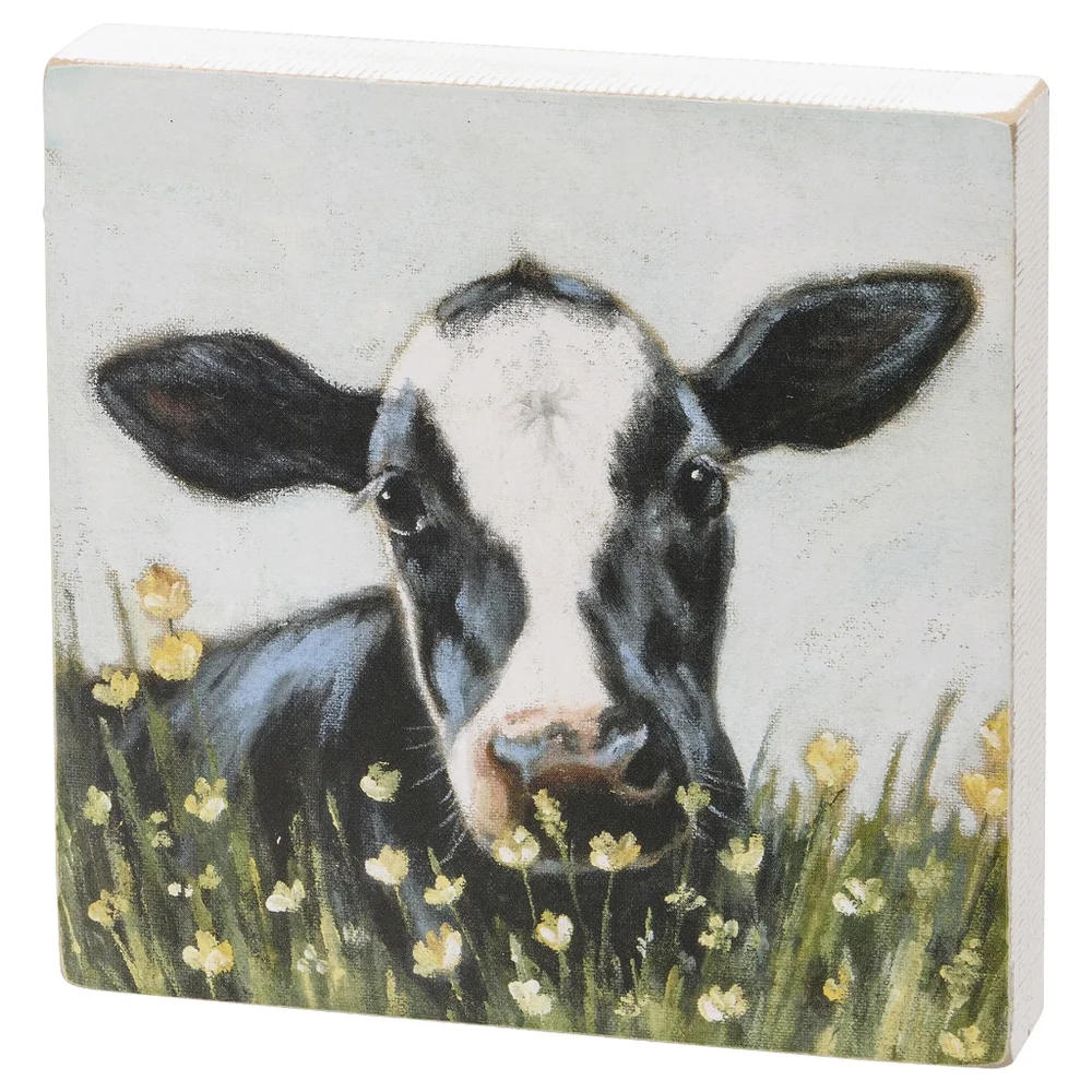 Farm Animals Box Sign Shelf Sitter Set Cow Sheep Pig Lamb Urban Farmhouse Decor